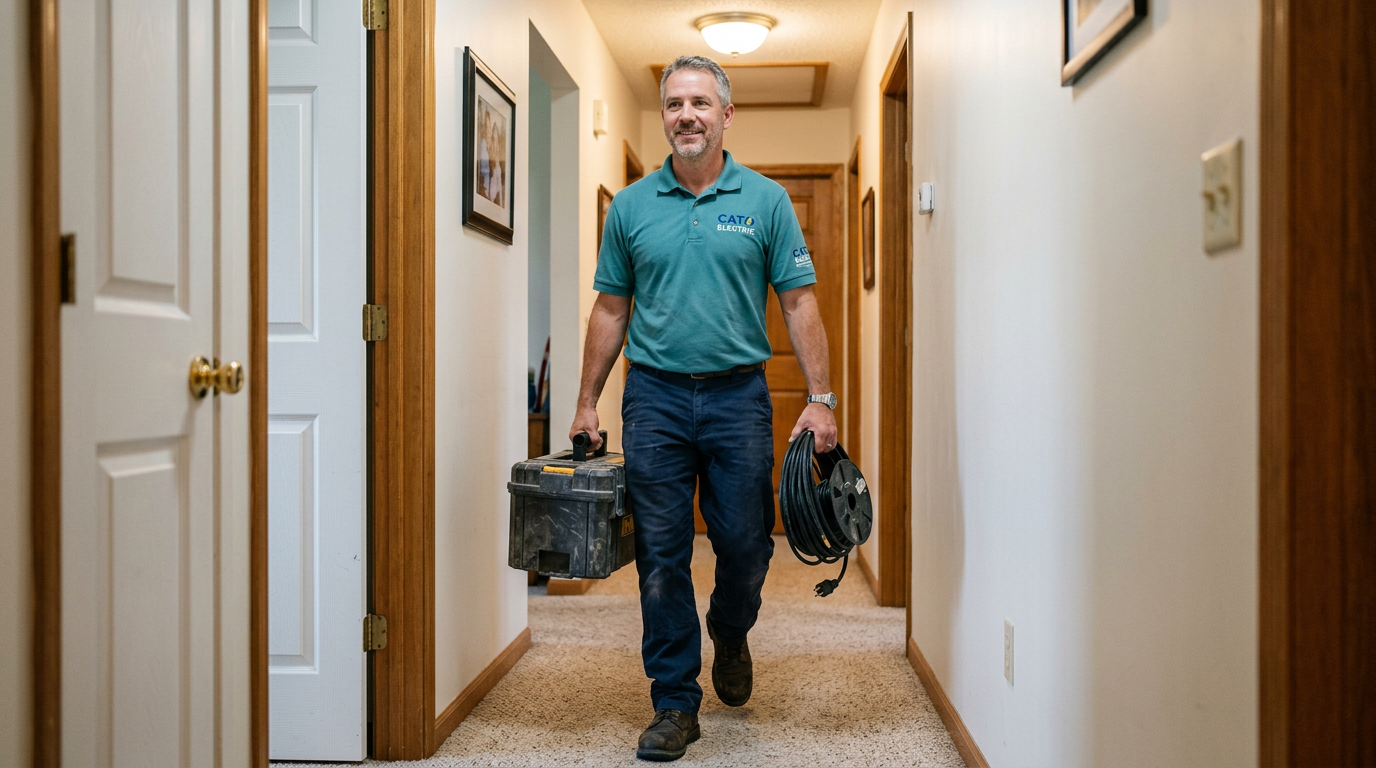 Commercial lighting installation